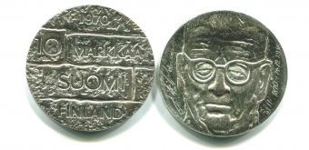 10 Марок Финляндия 1970 Президент Паасикиви