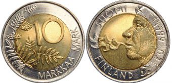10 Марок Финляндия 1999 ЕЭС