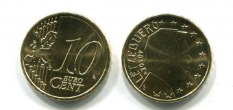 10 Центов Люксембург 2010 Регулярная