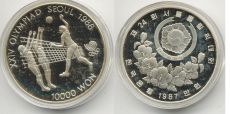 Корея 10000 Вон 1987 Сеул Волейбол (2) 
