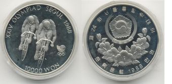 Корея 10000 Вон 1988 Сеул Велоспорт
