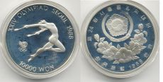 Корея 10000 Вон 1988 Сеул Художественная Гимнастика