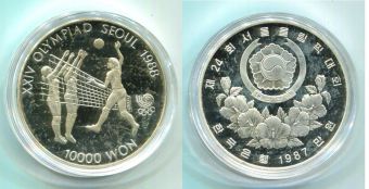 Корея 10000 Вон 1987 Сеул Волейбол