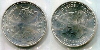 12 Евро Испания 2004 25 лет Конституции