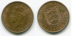 Джерси 1/12 Шиллинга 1945 год  