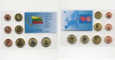 Набор пробных монет Евро Литва