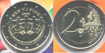 2 Евро Сан-Марино 2008 Европейский год межкультурного диалога