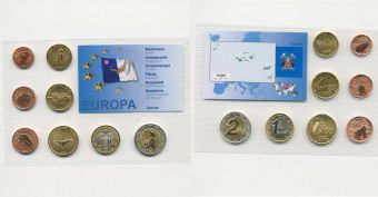 Набор пробных монет Евро Азорские острова