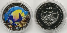 Палау Доллар 2009 Рыба цветная эмаль 