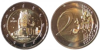 2 Евро Германия 2023 F Гамбург