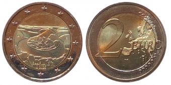2 Евро Германия 2025 F Петля Саара