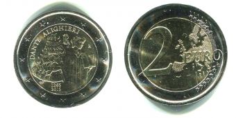 2 Евро Италия 2015 Данте