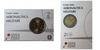 2 Евро Италия 2023 Воздушные силы Италии BU