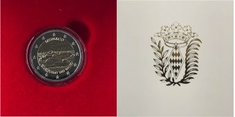 2 Евро Монако 2025 Графство Ле-Бо-де-Прованс