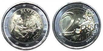 2 Евро Сан-Марино 2025 Регулярная    