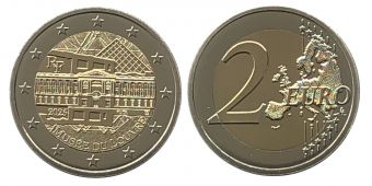 2 Евро Франция 2025 Лувр