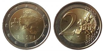 2 Евро Эстония 2023 Регулярная  