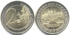 2 Евро Германия 2007 D Мекленбург Передняя Померания 