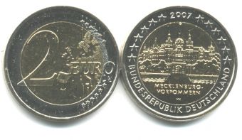 2 Евро Германия 2007 G Мекленбург, Передняя Померания