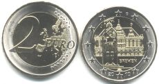 2 Евро Германия 2010 J городская Ратуша, Бремен 