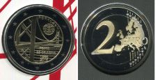 2 Евро Португалия 2016 Мост 25 Апреля Пруф