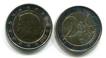 Бельгия 2 евро 2003 Регулярная