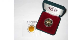 2 Евро Бельгия 2007 Римский договор Пруф