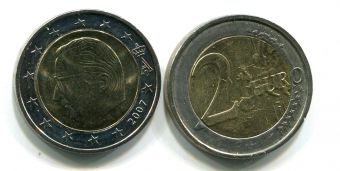 Бельгия 2 евро 2007 Регулярная