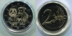 2 Евро Бельгия 2021 Монеты Карла V Пруф