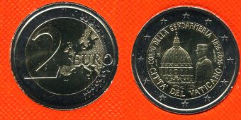 2 Евро Ватикан 2016 Жандармерия Ватикана