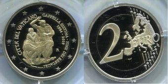 2 Евро Ватикан 2019 Сикстинская Капелла Пруф