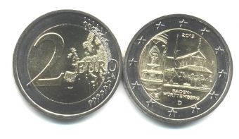 2 Евро Германия 2013 J Баден-Вюртемберг