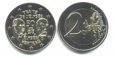 2 Евро Германия 2013 F Елисейский Договор  