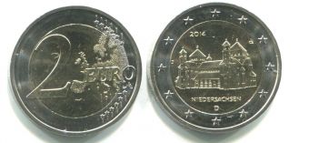 2 Евро Германия 2014 J Нижняя Саксония
