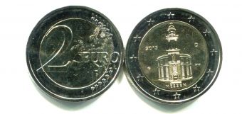 2 Евро Германия 2015 G Гессен