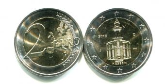 2 Евро Германия 2015 J Гессен