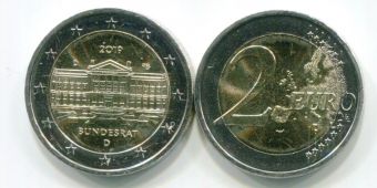 2 Евро Германия 2019 D Бундесрат