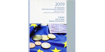 2 Евро Италия 2009 10 лет Евро BU