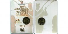 2 Евро Италия 2011 год Рисорджименто BU