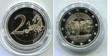 2 Евро Италия 2016 Плавт Пруф 