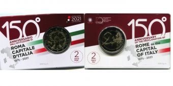 2 Евро Италия 2021 Рим BU