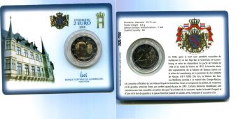 2 Евро Люксембург 2010 герб Великого Герцога BU