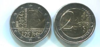 2 Евро Люксембург 2014 175 лет Независимости
