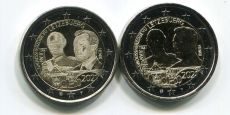 2 х 2 Евро Люксембург 2021 100 лет со дня рождения Великого Герцога Жана
