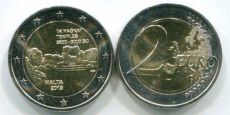 2 Евро Мальта 2019 Хаджрат