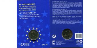 2 Евро Португалия 2009 10 лет Евро BU