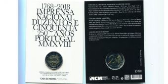 2 Евро Португалия 2018 Монетный двор BU