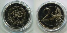 2 Евро Словения 2010 200 лет Ботаническому саду Любляны Пруф