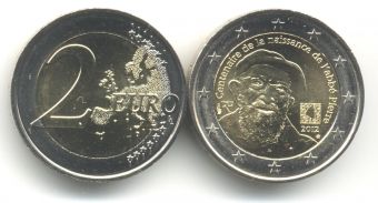 2 Евро Франция 2012 Аббат Пьер 