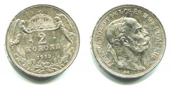 Австро-Венгрия 2 Кроны 1913 год